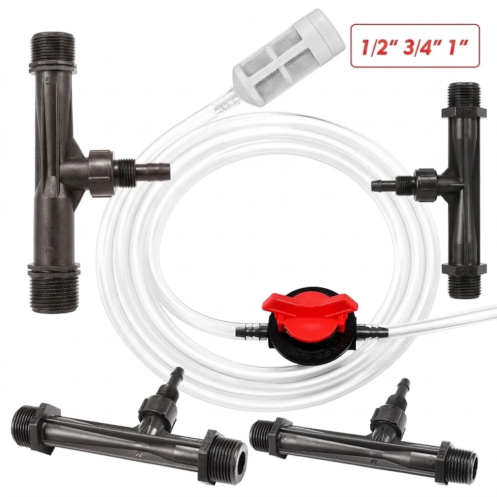 Fertilizer Injector Venturi 3/4 Inch - Agriculture Irrigation Venturi Fertilizer Injector Kit