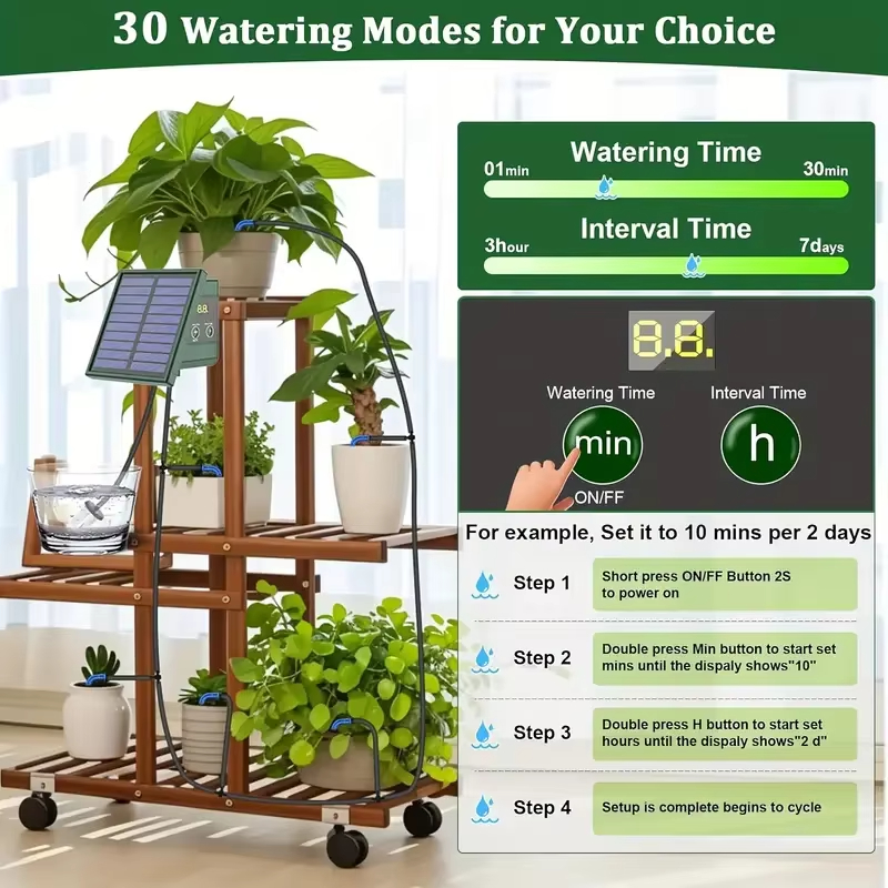 Rain Sensor For Irrigation Timer - New DIY Square Solar Drip Irrigation