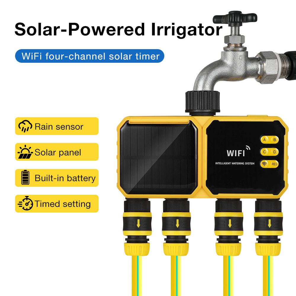 Wifi Water Timer Hose Faucet Smart - Solar Irrigation Watering System WiFi Smart