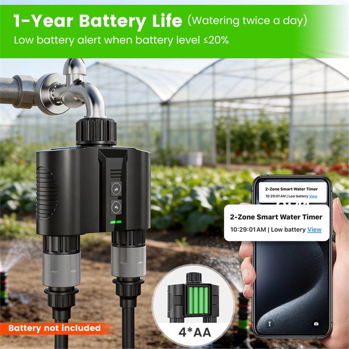 Wifi Water Timer Hose Faucet Smart - Y17A 1 Set WiFi Water Timer