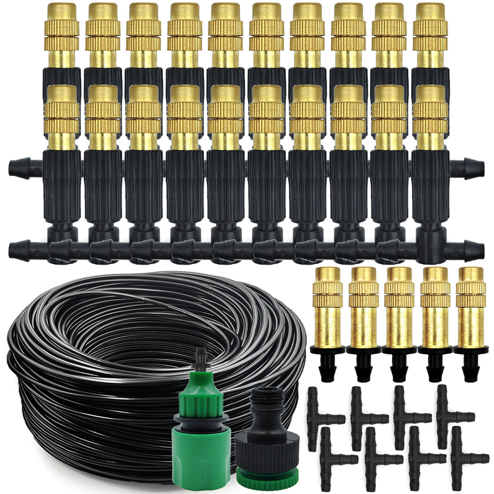 Mist Cooling System Outdoor Patio 15M - 15M-30M Outdoor Misting Cooling System Garden
