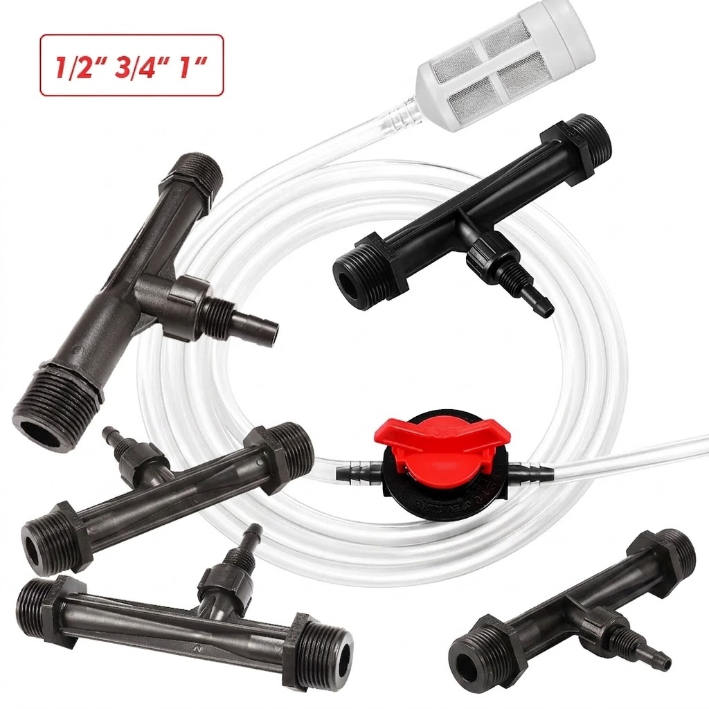 Fertilizer Injector Venturi 3/4 Inch - Garden Greenhouse Watering System 1 2