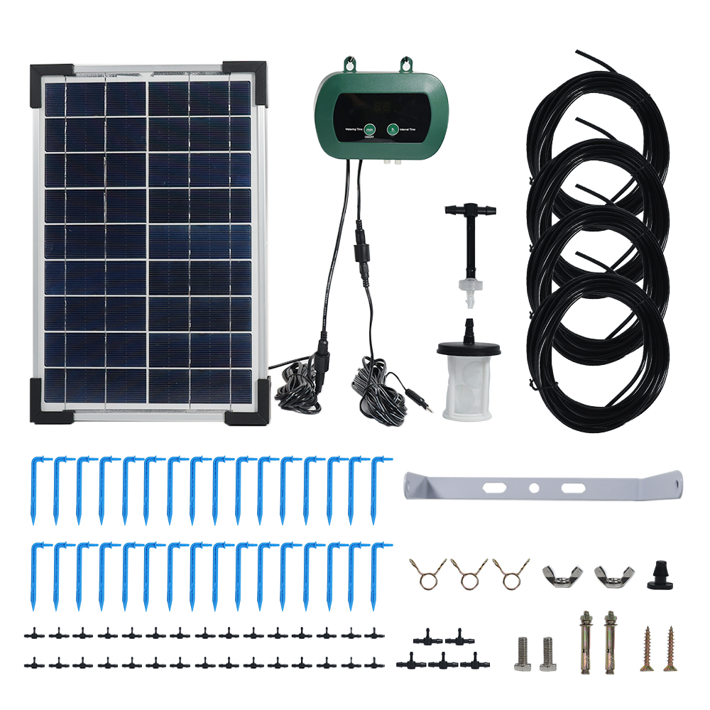 Solar Drip Irrigation Kit Garden - Solar Hydroponics Equipment Micro Drip Pumps