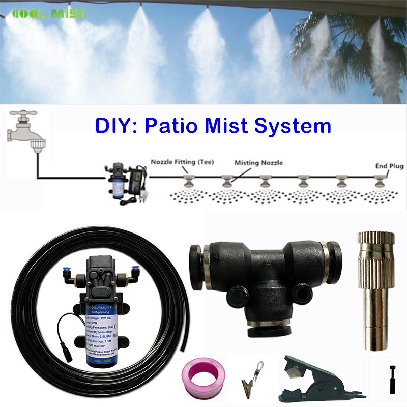 S392 DIY 8M-10M-15M-20M-25M Wa - Mist Cooling System Outdoor Patio 15M recension och pris