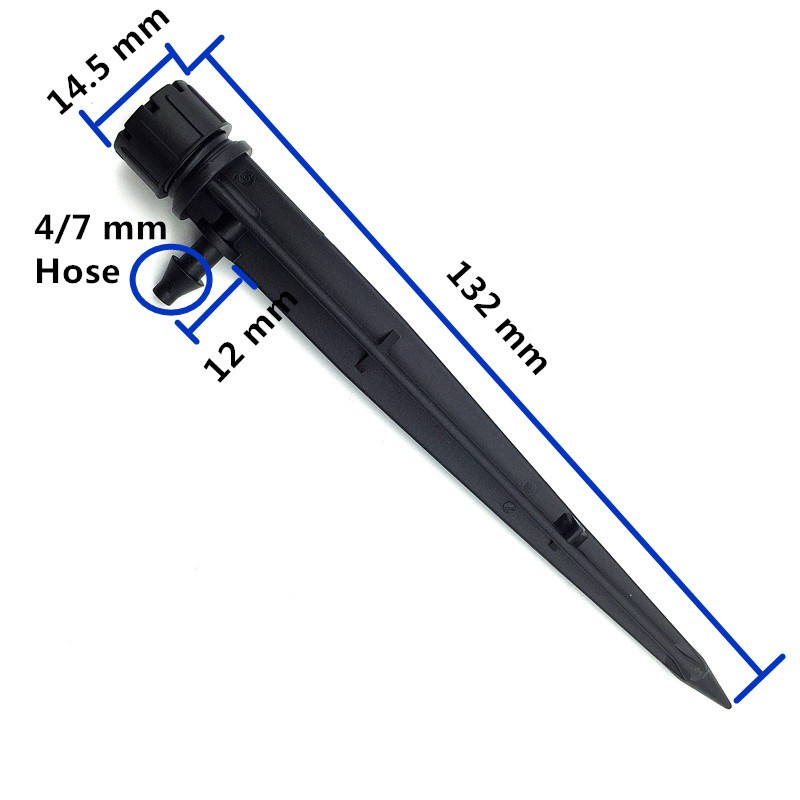 6PCS Black Adjustable Irrigati - Drip Emitters Adjustable 360 Micro recension och pris