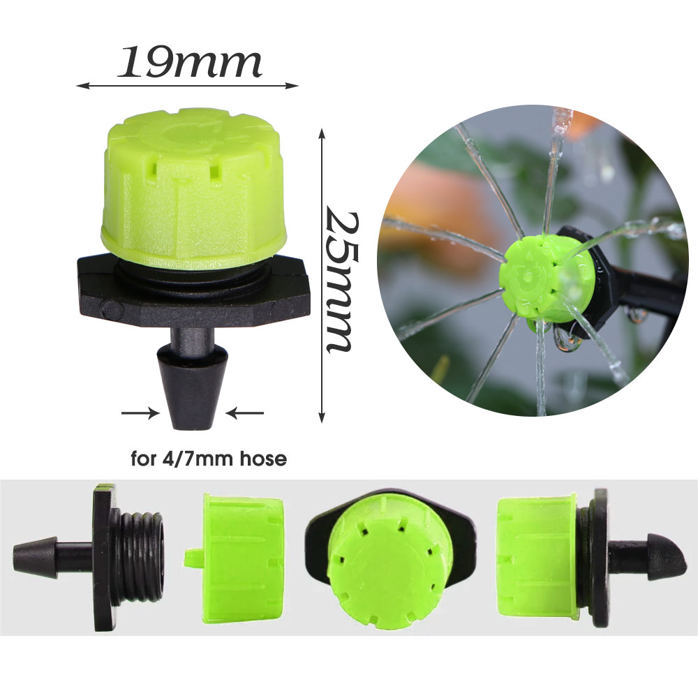 30-1000PCS Green 8-Hole Adjust - Drip Emitters Adjustable 360 Micro recension och pris