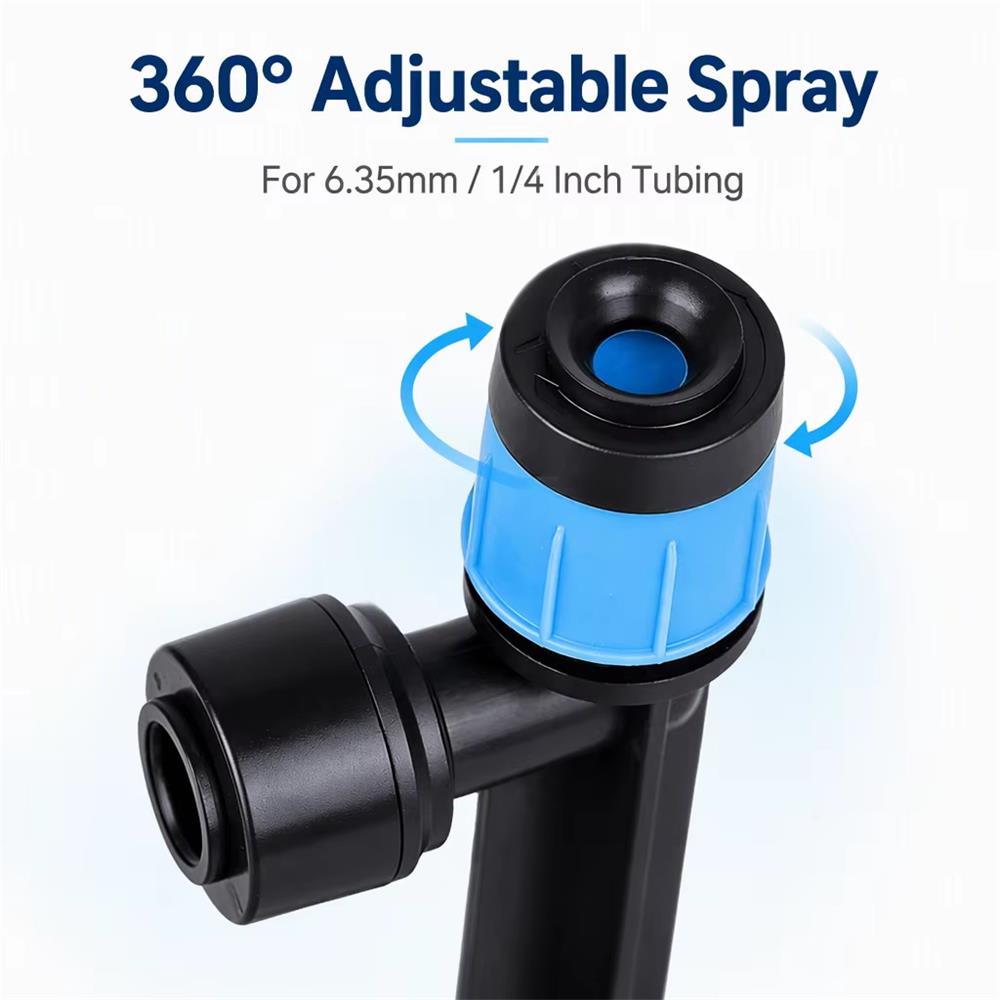 10/20Pcs 1/4 Inch Adjustable D - Drip Emitters Adjustable 360 Micro recension och pris