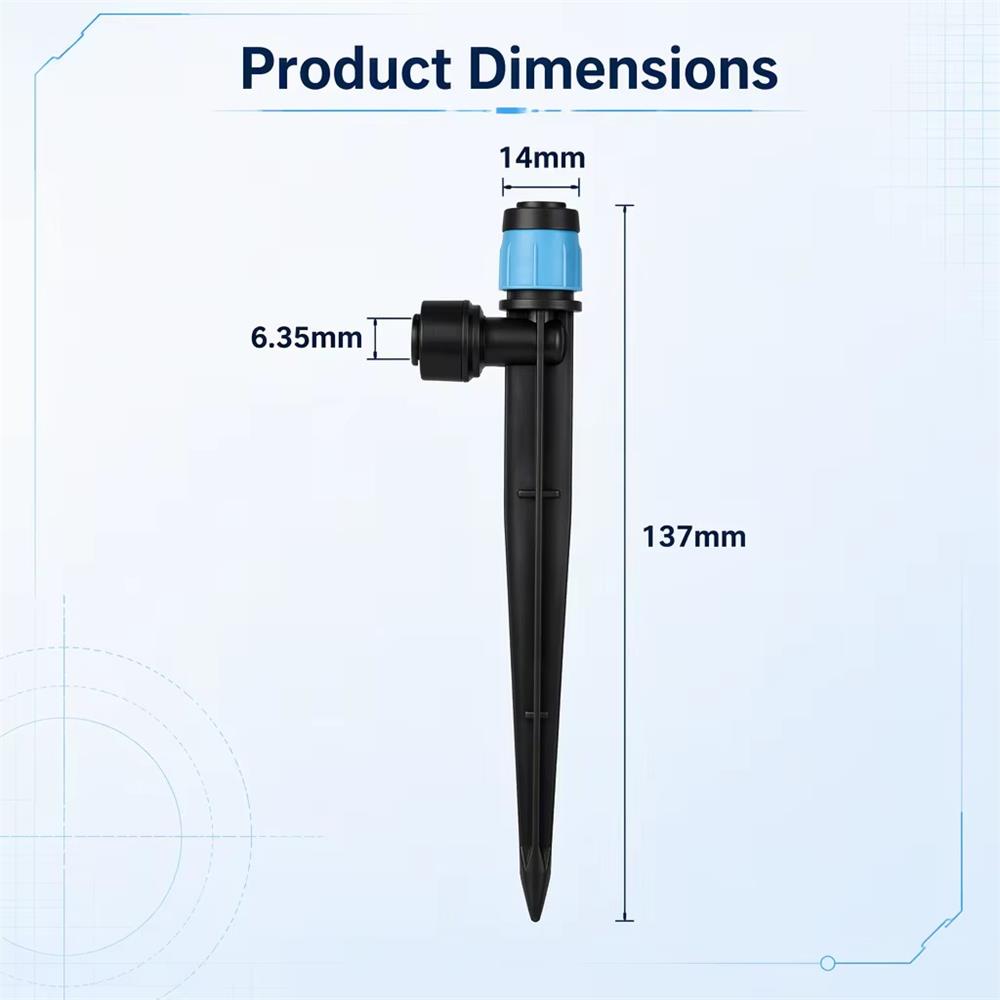 10/20Pcs 1/4 Inch Adjustable D - Drip Emitters Adjustable 360 Micro recension och pris