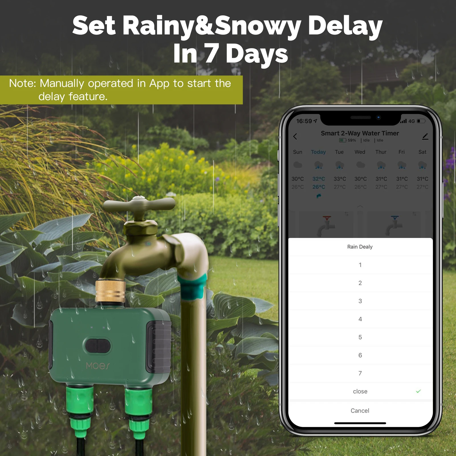MOES Tuya Smart ZigBee 2-Outle - Tuya Zigbee Garden Irrigation Controller recension och pris