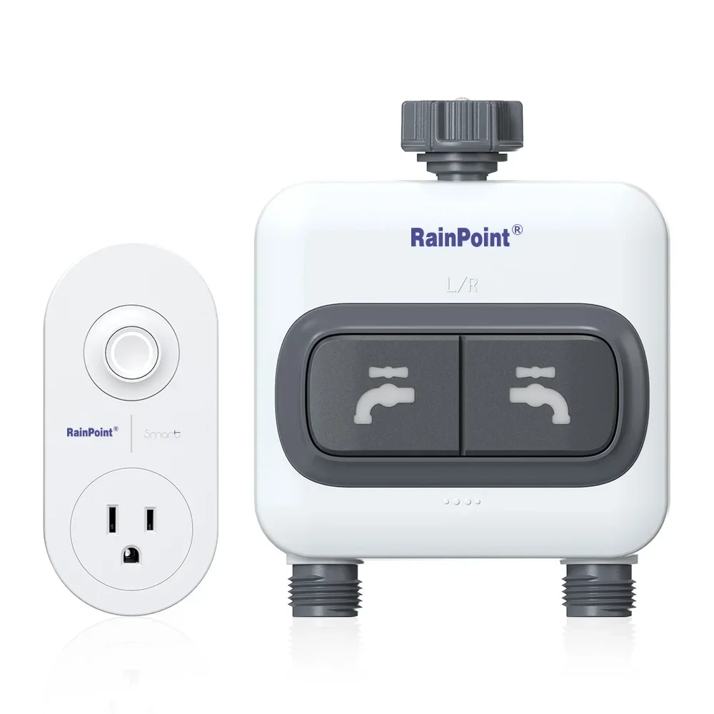 RAINPOINT Wi-Fi 2-outlets Wate - Wifi Water Timer Hose Faucet Smart recension och pris