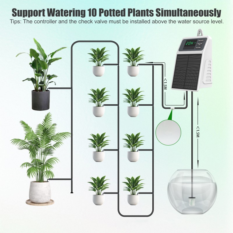 AS60-Solar Automatic Drip Irri - Solar Drip Irrigation Kit Garden recension och pris