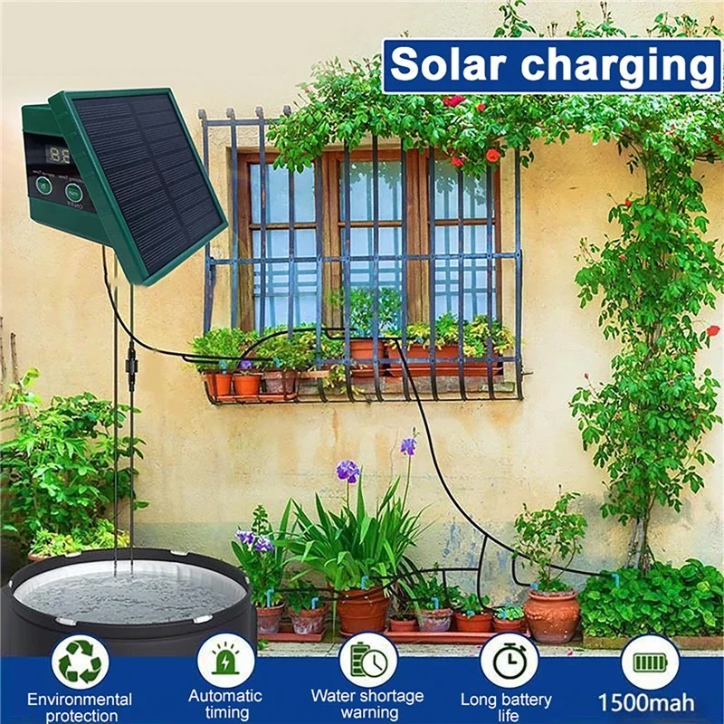 Solar Irrigation System Timed  - Solar Drip Irrigation Kit Garden recension och pris