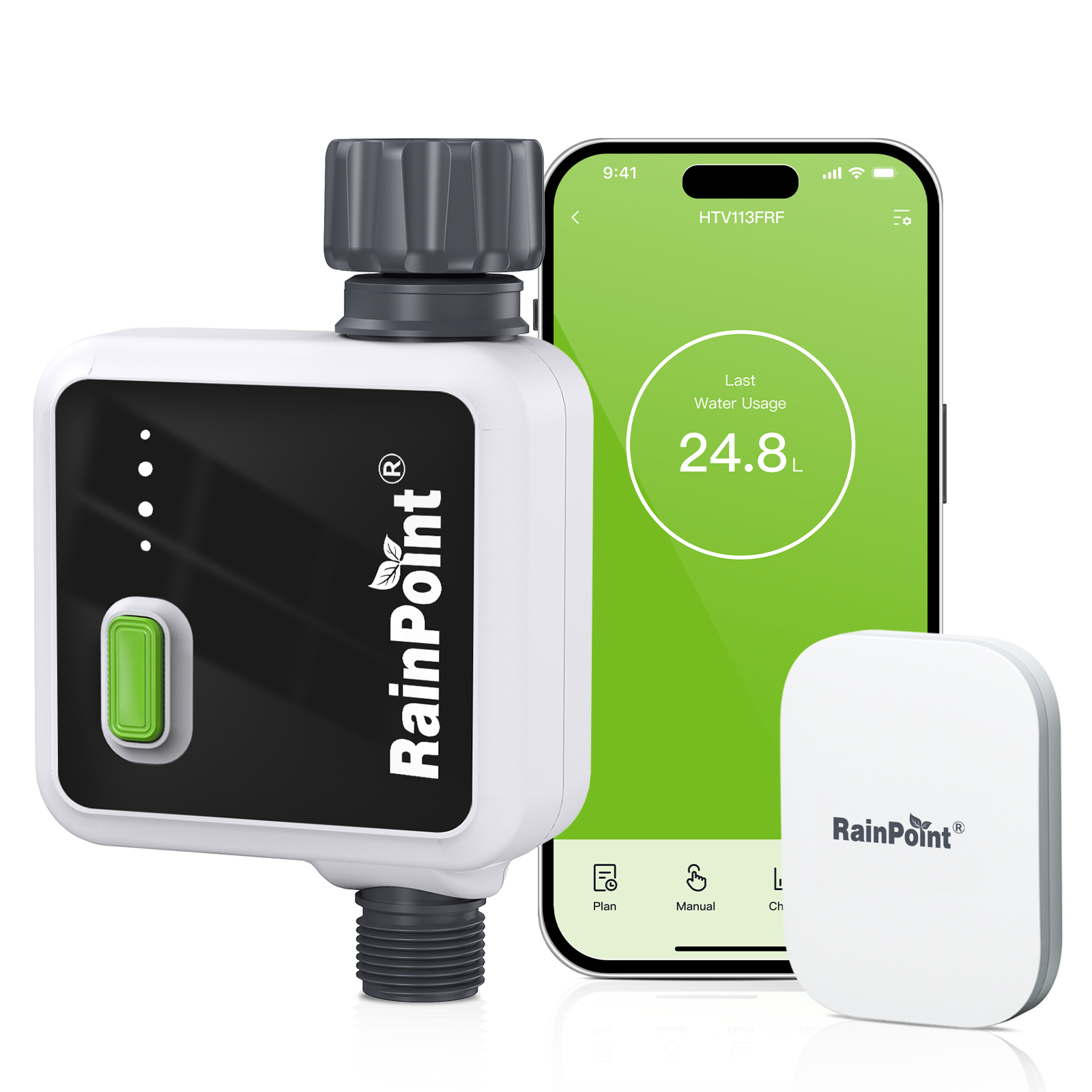 RAINPOINT 1-Zone Wireless Smar - Wifi Water Timer Hose Faucet Smart recension och pris