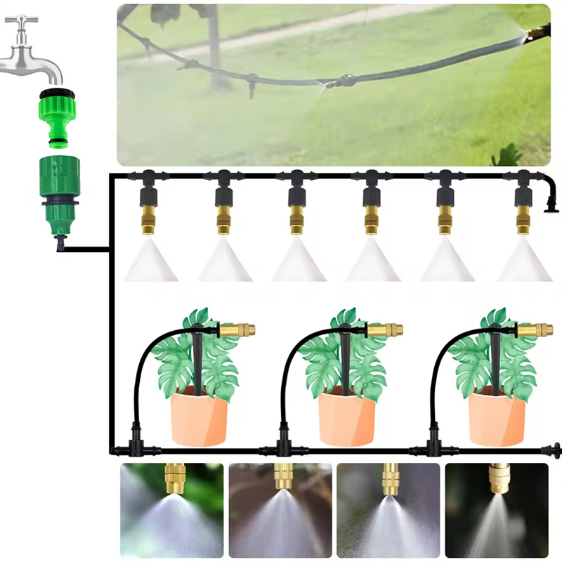 5M-20M Outdoor Misting Cooling - Mist Cooling System Outdoor Patio 15M recension och pris