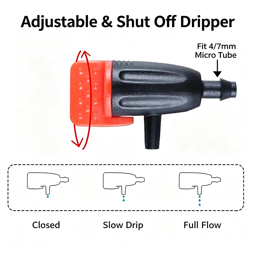 Adjustable Stake Sprinkler Dri - Drip Emitters Adjustable 360 Micro recension och pris