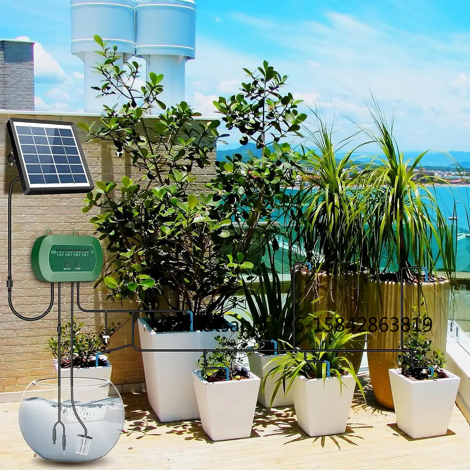 Garden greenhouse emitter cont - Solar Drip Irrigation Kit Garden recension och pris