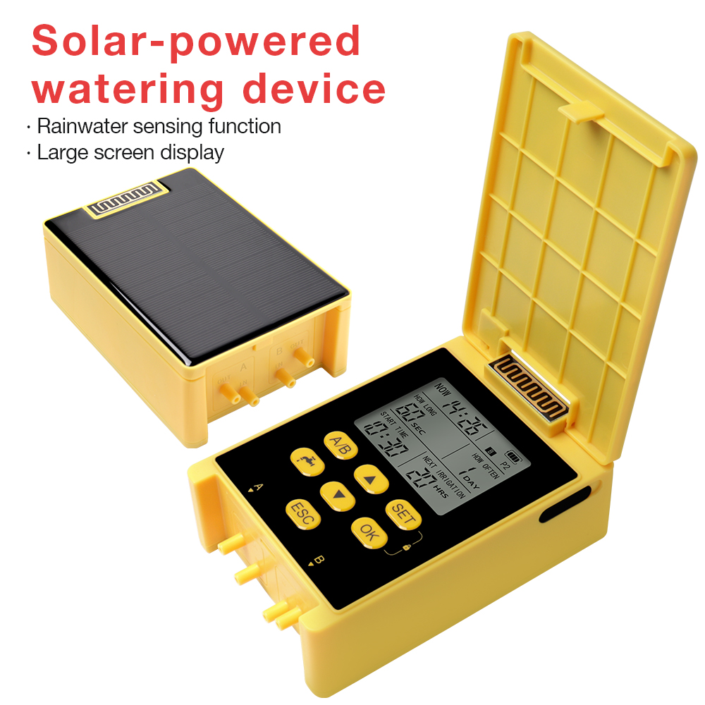 Solar Power Double Pump Wateri - Solar Drip Irrigation Kit Garden recension och pris