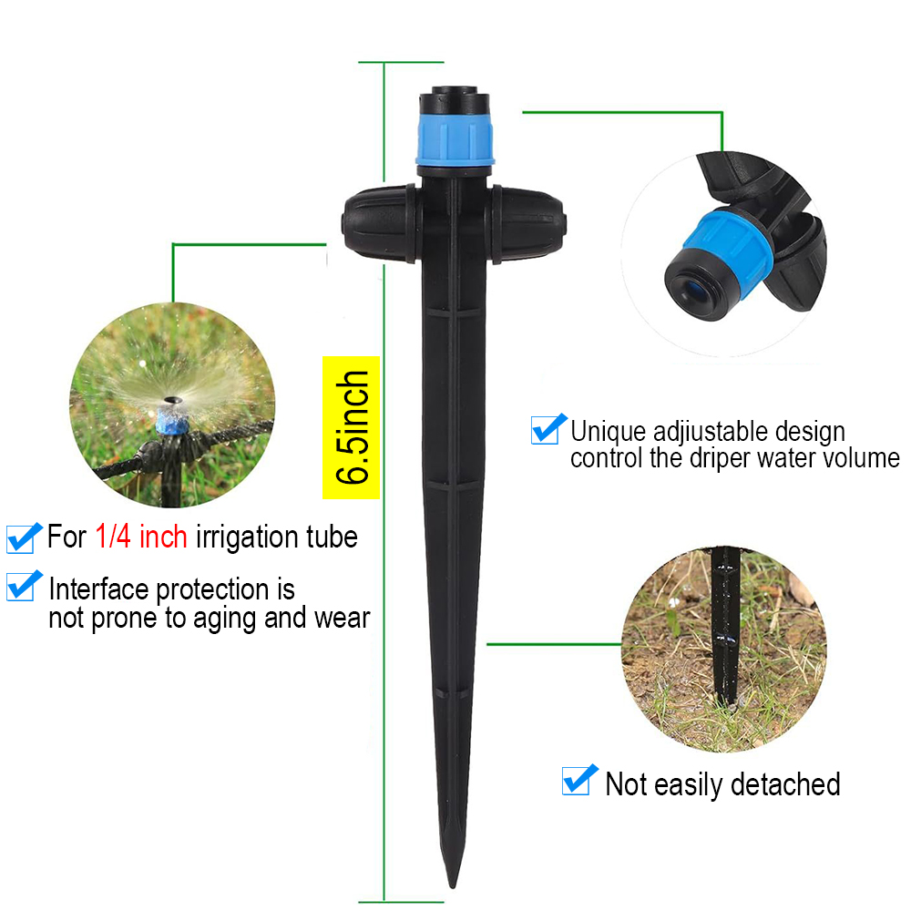 Adjustable Stake Sprinkler Dri - Drip Emitters Adjustable 360 Micro recension och pris