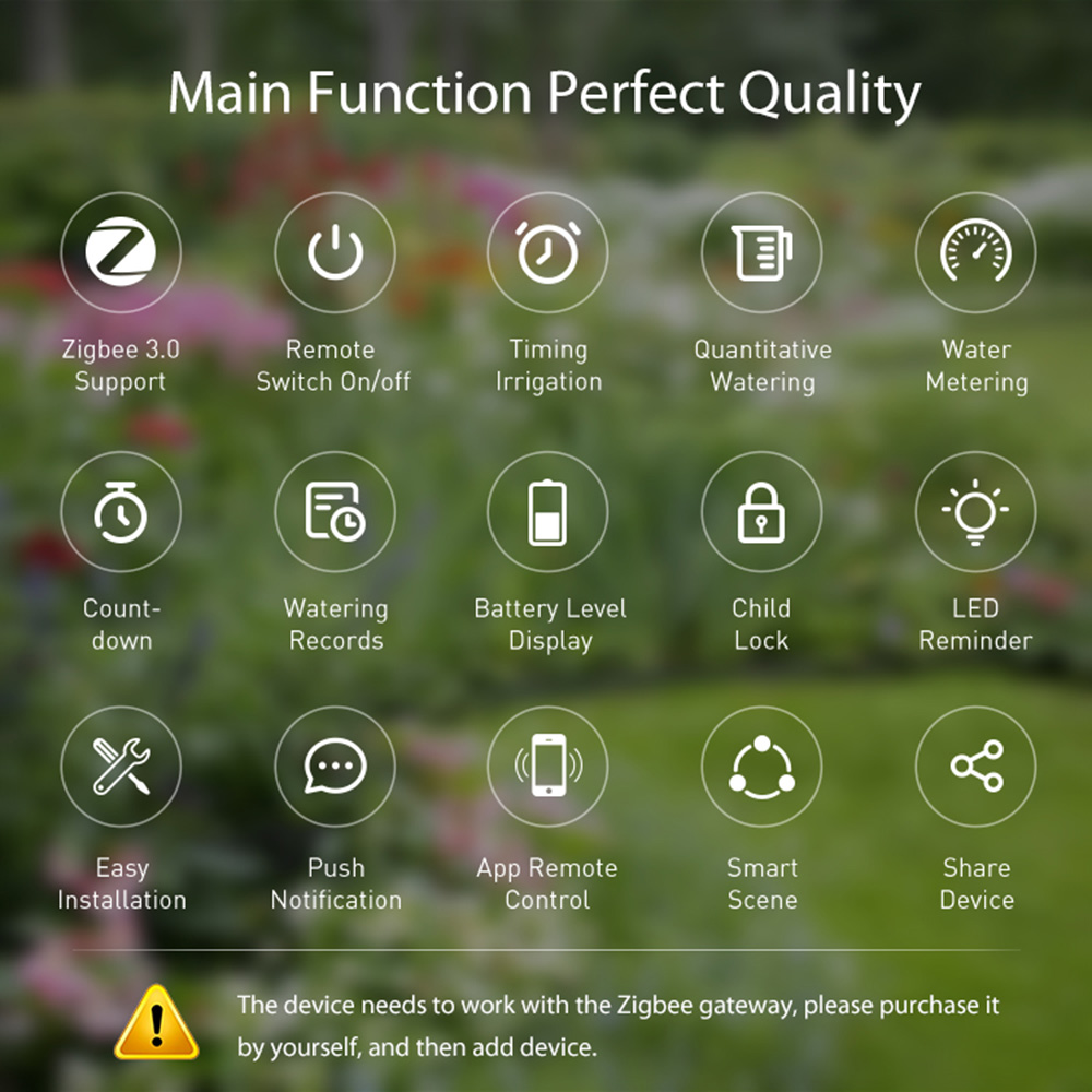 Zigbee Tuya Water Timer with R - Tuya Zigbee Garden Irrigation Controller recension och pris
