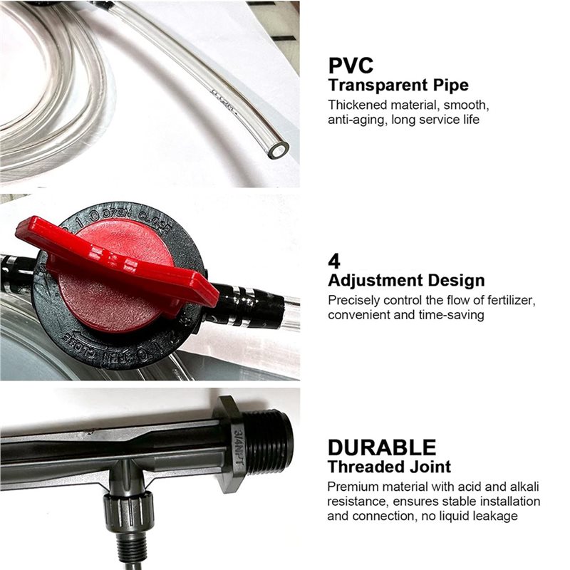ABVJ-2X Irrigation Venturi Fer - Fertilizer Injector Venturi 3/4 Inch recension och pris