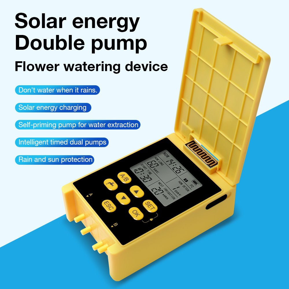 Wholesale New Solar Dual Pump  - Rain Sensor For Irrigation Timer recension och pris
