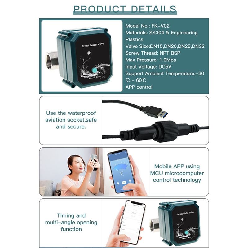 B50C Tuya Smart Zigbee Electri - Tuya Zigbee Garden Irrigation Controller recension och pris