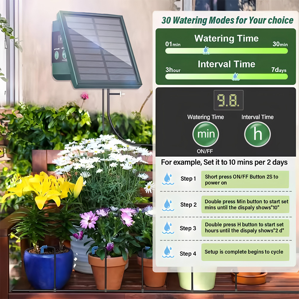 1pc DIY Solar-Powered Automati - Rain Sensor For Irrigation Timer recension och pris