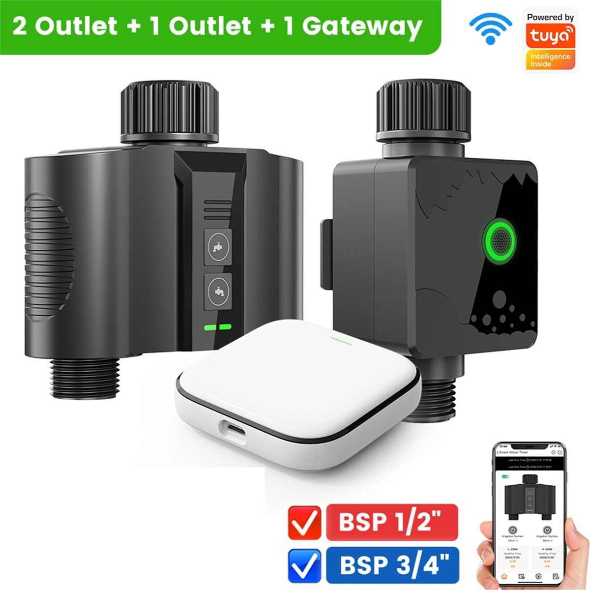 Y17A 1 Set WiFi Water Timer fo - Wifi Water Timer Hose Faucet Smart recension och pris