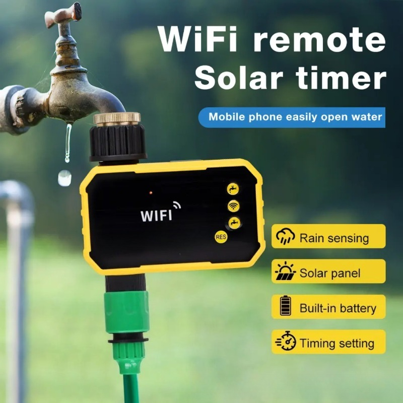Solar WiFi Irrigation Timer Wi - Rain Sensor For Irrigation Timer recension och pris