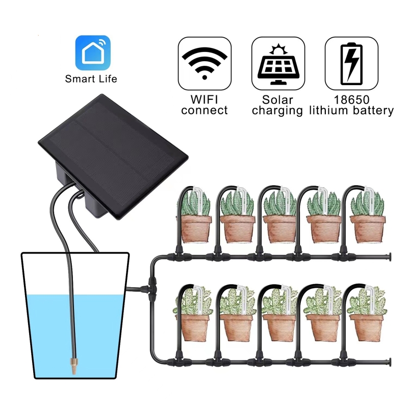 WIFI Solar Automatic Watering  - Drip Irrigation System Automatic Kit recension och pris