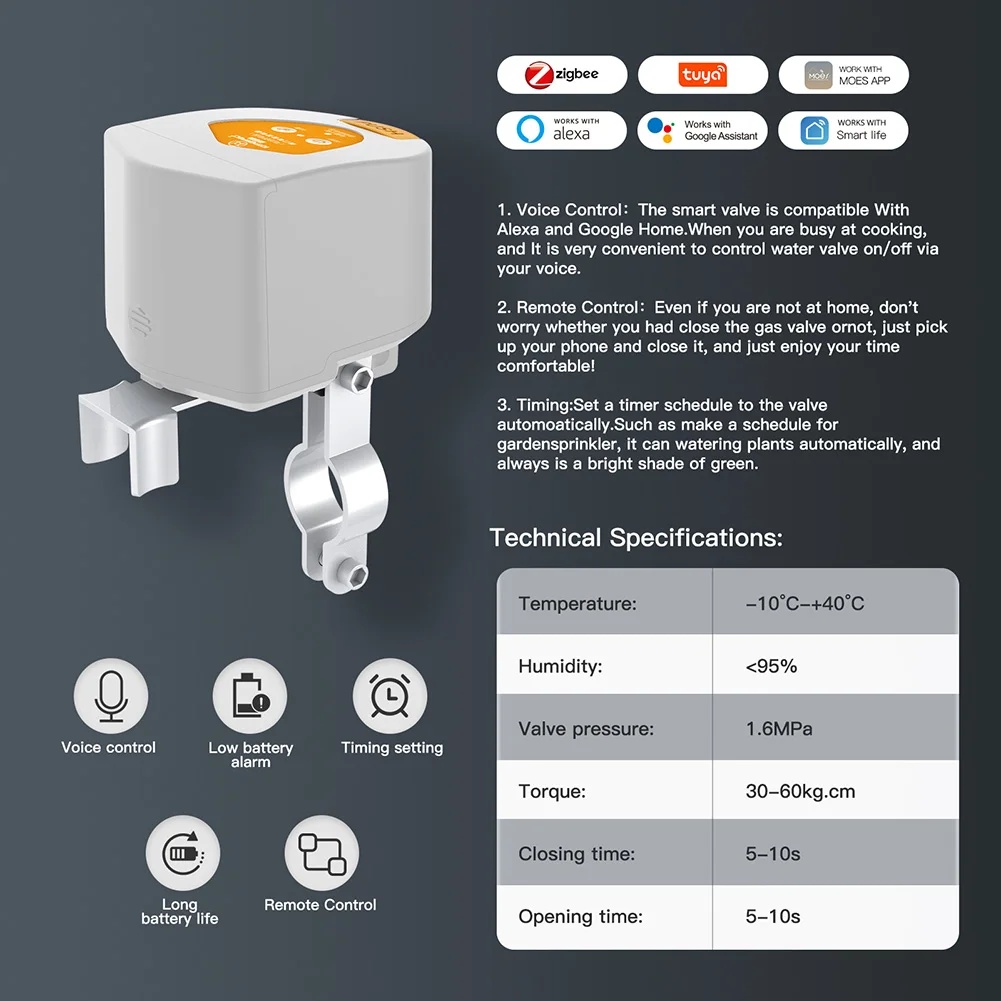 2026 Tuya Zigbee Smart Gas Val - Tuya Zigbee Garden Irrigation Controller recension och pris