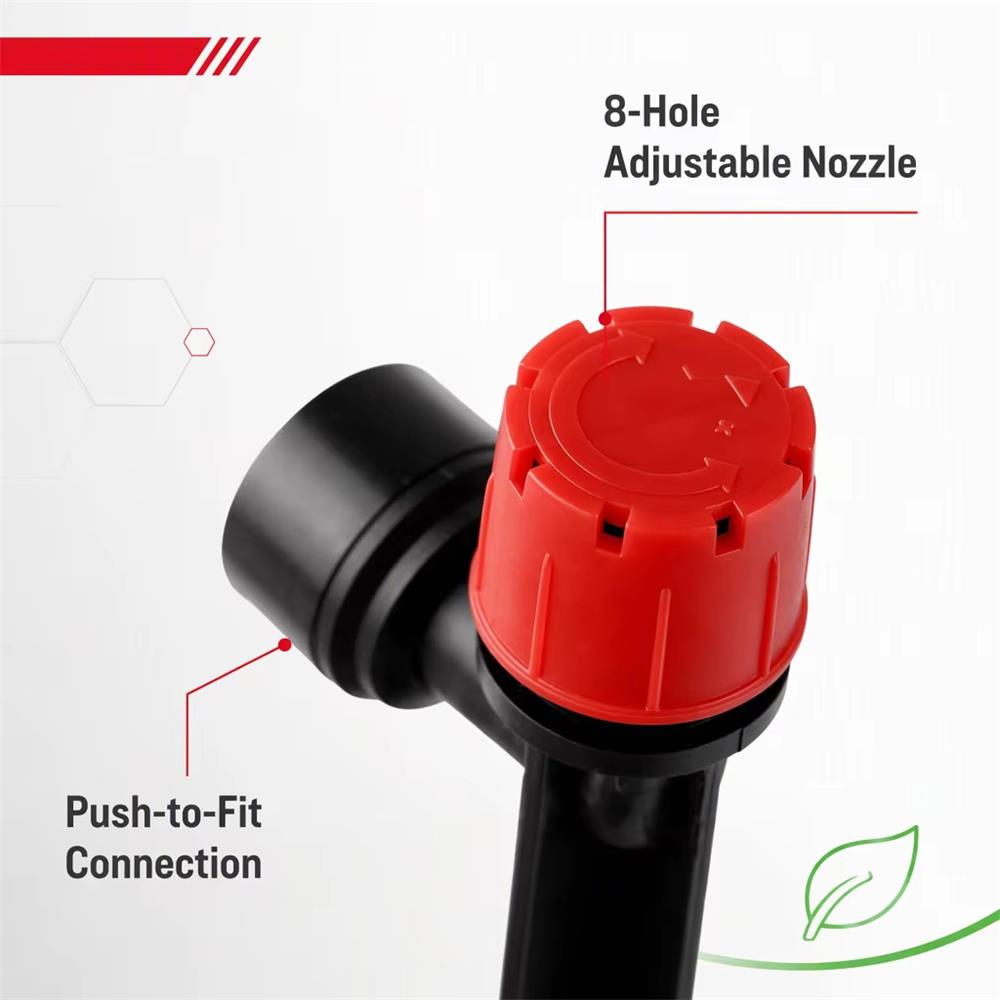 Red Eight-Hole Adjustable Flow - Drip Emitters Adjustable 360 Micro recension och pris