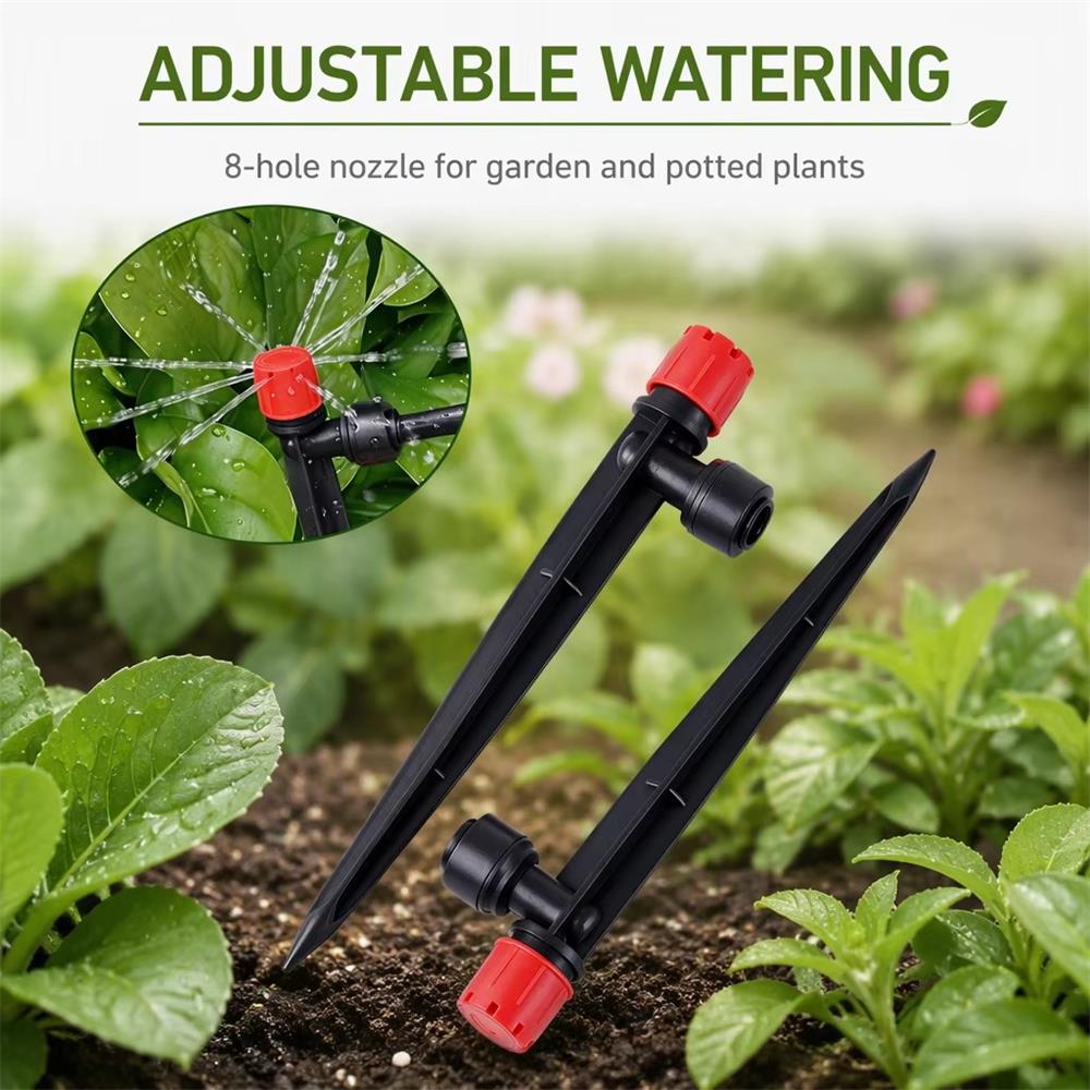 Red Eight-Hole Adjustable Flow - Drip Emitters Adjustable 360 Micro recension och pris