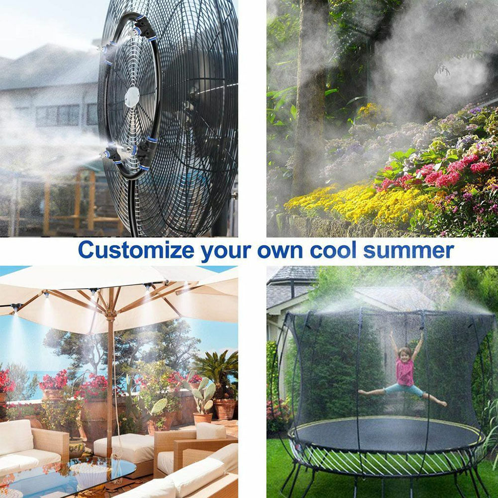 50ft Misting Drip Irrigation K - Mist Cooling System Outdoor Patio 15M recension och pris