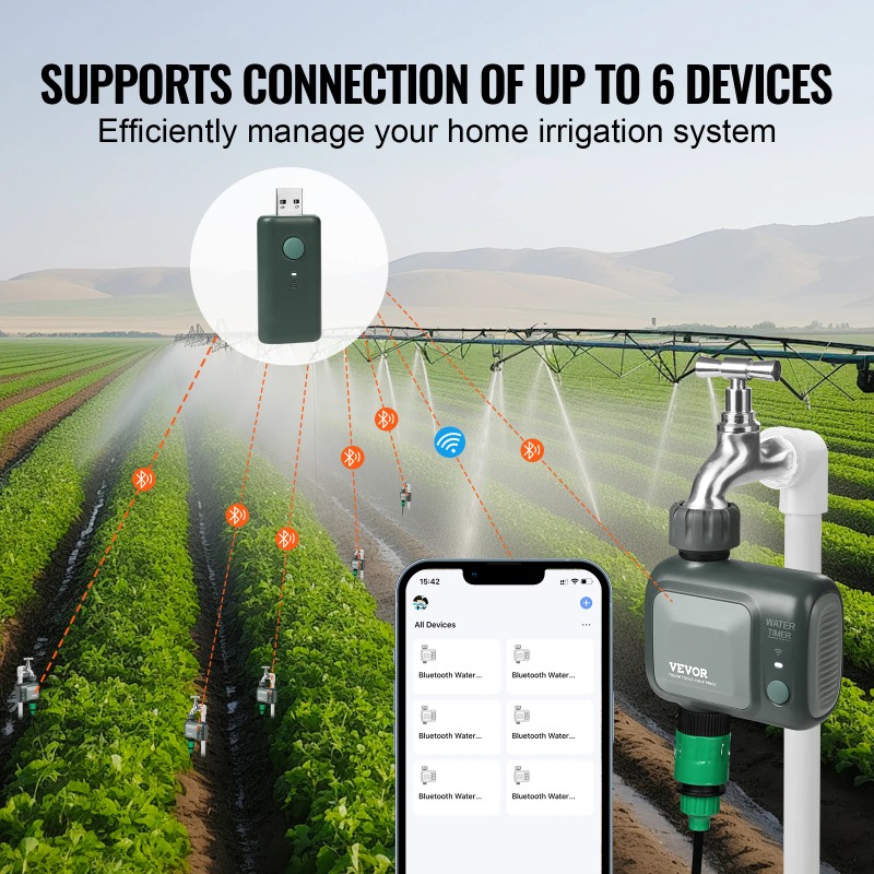 WiFi Sprinkler Timer Single/ T - Wifi Water Timer Hose Faucet Smart recension och pris