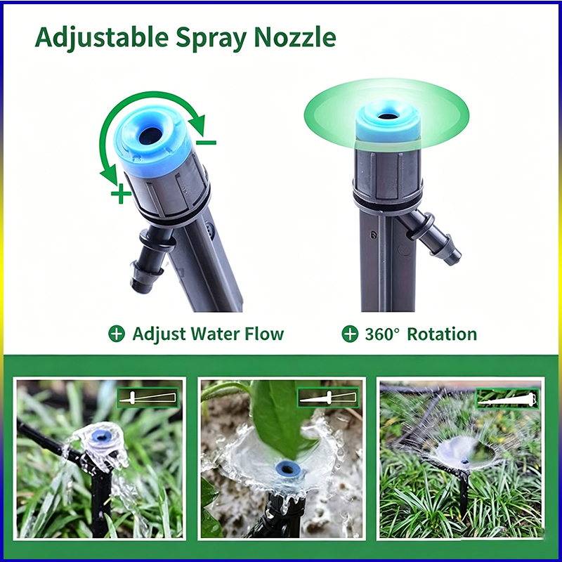 ZK 20/50pcs Adjustable 360° Dr - Drip Emitters Adjustable 360 Micro recension och pris