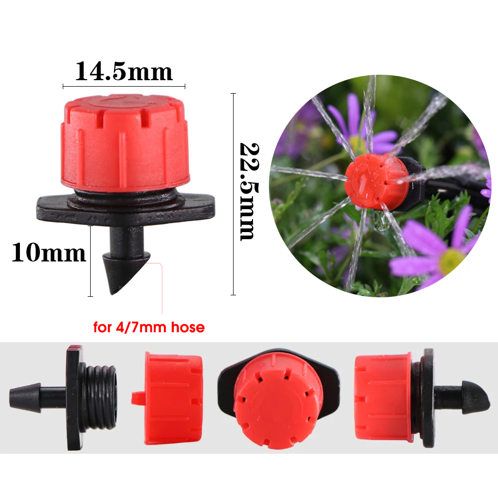 30-1000pcs Adjustable Irrigati - Drip Emitters Adjustable 360 Micro recension och pris