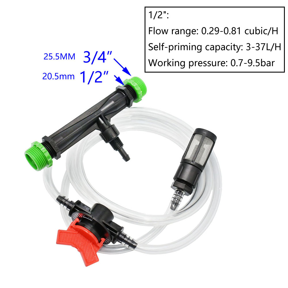 1/2 3/4 1 1.5 Inch Venturi Fer - Fertilizer Injector Venturi 3/4 Inch recension och pris